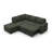 Brunella L Shaped Upholstered Corduroy Sleeper Sectional Sofa Green-326068167-326068161