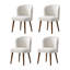 Davia 56cm W Mid-Century Modern Upholstered Dining Chair With Solid Wood Leg-131180648-128549926
