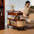 32.28"Brown Solid Wood boxwood Coffee Table