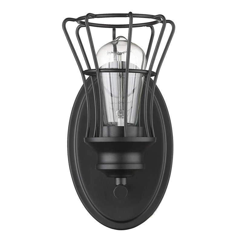 Armed Sconce, Matte Black