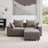Causeuse modulaire avec repose-pieds Makassar