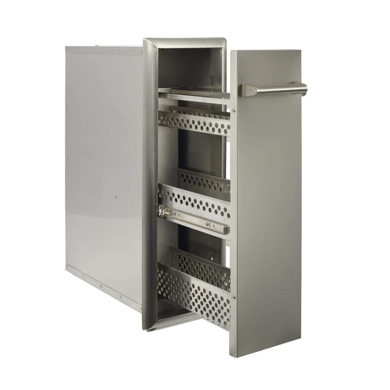 Stainless Steel Drop-In Tool & Spice Rack