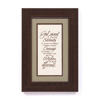 " Serenity Prayer "