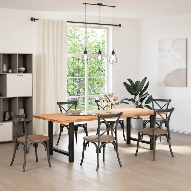 Seaira Coffee Table Legs Steel, 73cm H x 70cm W x 70cm D, Black