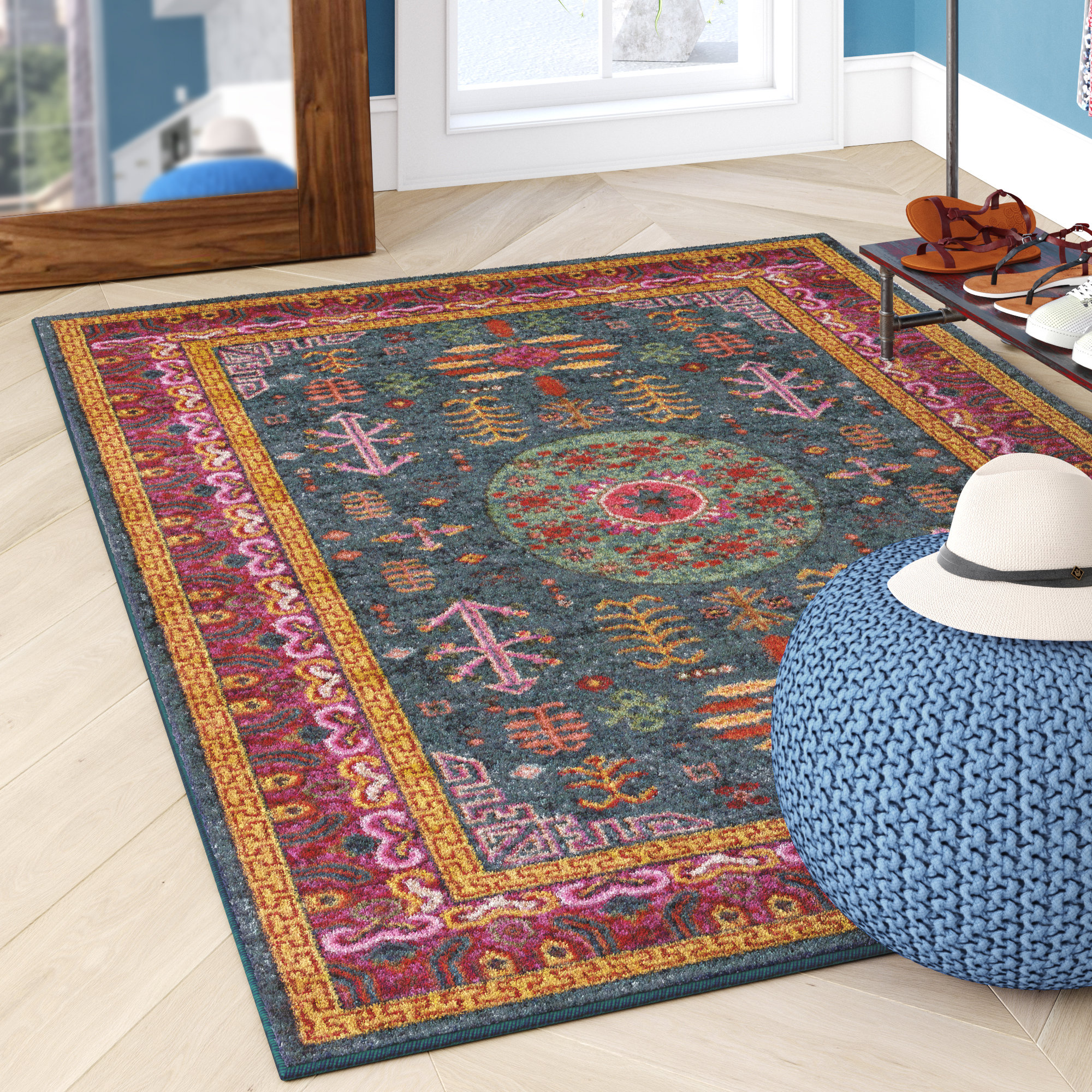 oriental flower rug carpet (120×180cm) Amazon.com: ALAZA Chinese Japanese Dragon Flower Area Rug