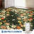 Rugs for Living Room 3x5, Washable Floral Area Rug Non Slip Soft, Low Pile Ultra-Thin Carpet for Entryway, Kitchen, Bedroom, Dark Green-870453145