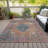 Machine Washable Indoor/Outdoor Xhevrie Orange Rug-111825098