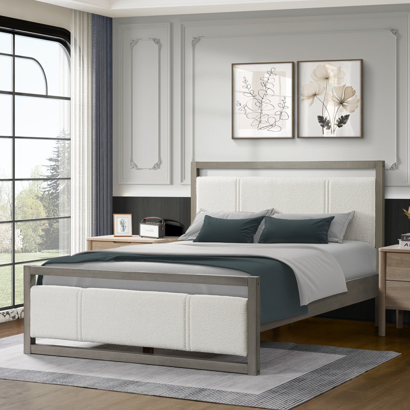 Structure de lit tapissier Modern, Grand