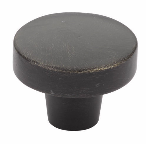 Emtek Rustic Modern Round Cabinet Knob 1-3/4", Medium Bronze Patina, 1.38''