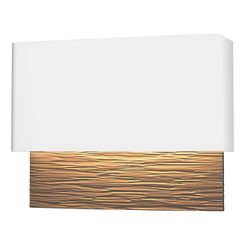 Stratum Integrated LED Outdoor Flush Mount, Coastal Dark Smoke, 7.4" H x 9.5" W x 3.7" D, Coastal White