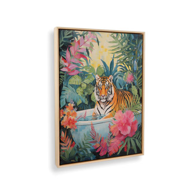 «Tiger Tropical Retreat» par Heidi Kuntz, reproduction d'art