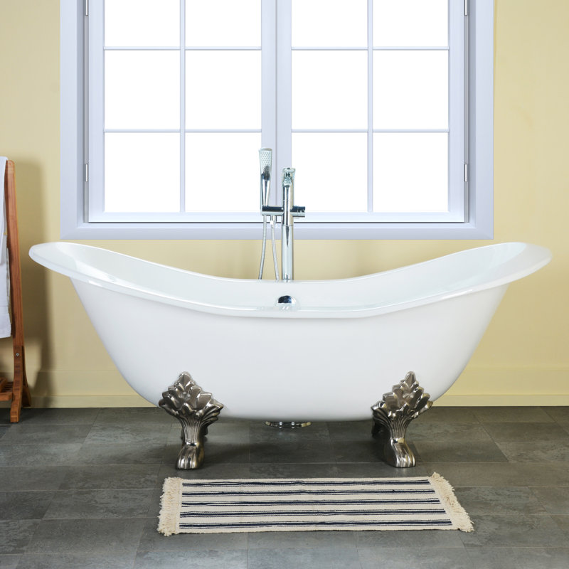 61'' x 29.75'' Soaking Cast Iron Bathtub