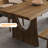 Nut-brown Rectangular Solid Wood Dining Table-949755547