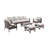 Ajai 6 - Person Patio Conversation Sets with Cushions