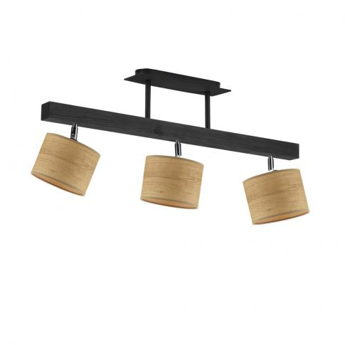 Guridi 75cm 3 -Light Track Kit, Natural, Black