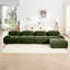 4 modulaires en olive avec méridienne, ergonomique et multi-angle réglable pour les études modulaires 32d High Sponge, Slip Curved