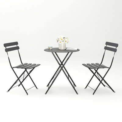 Ensemble de table de chaise robuste et durable pour terrasse bistro balcon