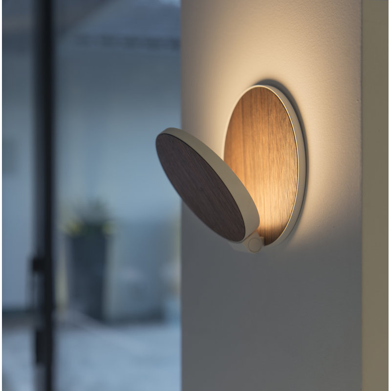 Gravy 1 - Light LED Flush Mounted Sconce, Azure Felt/Silver