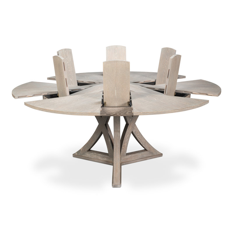 Casual Round Dining Table, 30"H x 66"L x 66"W, Moonskin