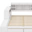 Lit plateforme en bois avec espace de rangement multifonctionnel, table de chevet, 2 tiroirs, ports USB et bureau-542049912