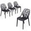 Chaise de salle à manger empilable légère pour l'intérieur et l'extérieur Edgington-22458904-123399848