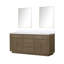 Ensemble de meuble-lavabo double 72 "avec miroir-82319071-82319073