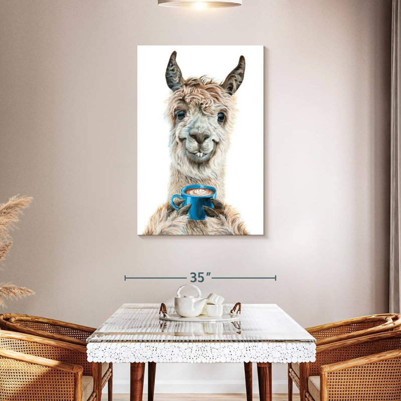 Brampt Llama Latte, 45" H x 30" W
