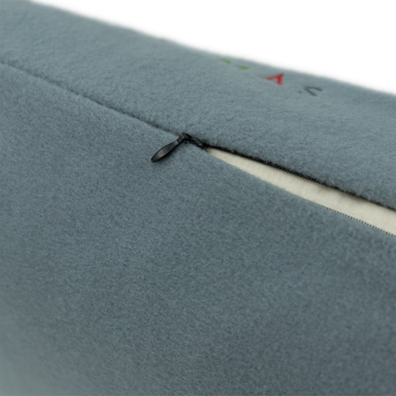 Housse de coussin décoratif de Noël 14 x 20 po, Gris