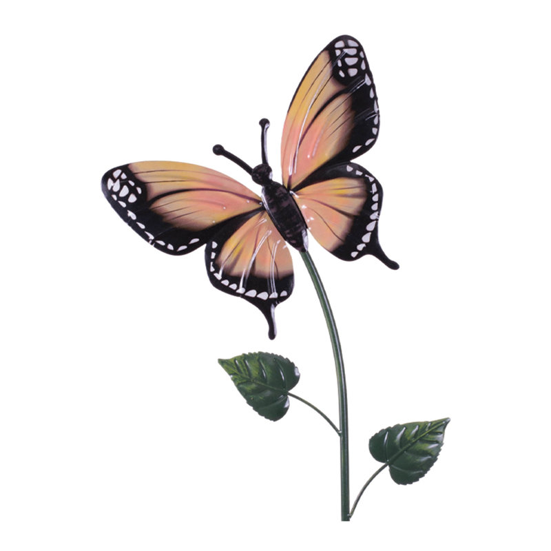 Ensemble de 3 piquets de jardin Iron Butterfly