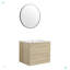 Meuble-lavabo mural 24 po avec lavabo en céramique-100166278