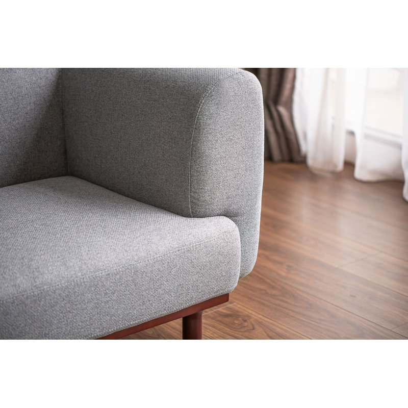 Aiobheann 3 Seater Upholstered Sofa, NA, Grey