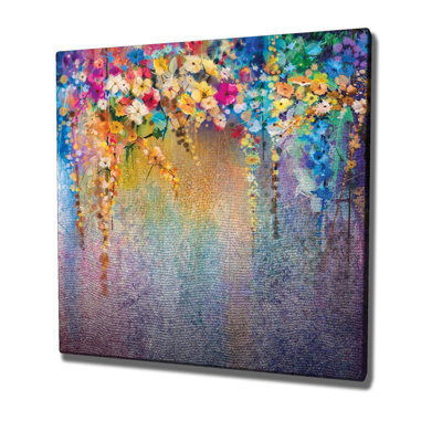 Stunning Decorative Canvas Painting, 17.7 x 17.7 inches | 100% Canvas with 100% Wooden Frame (Thickness: 1.2 inches) | Perfect for Home Decor, Living Room Art, and Unique Gift Ideas, Vibrant Colors & Timeless Design