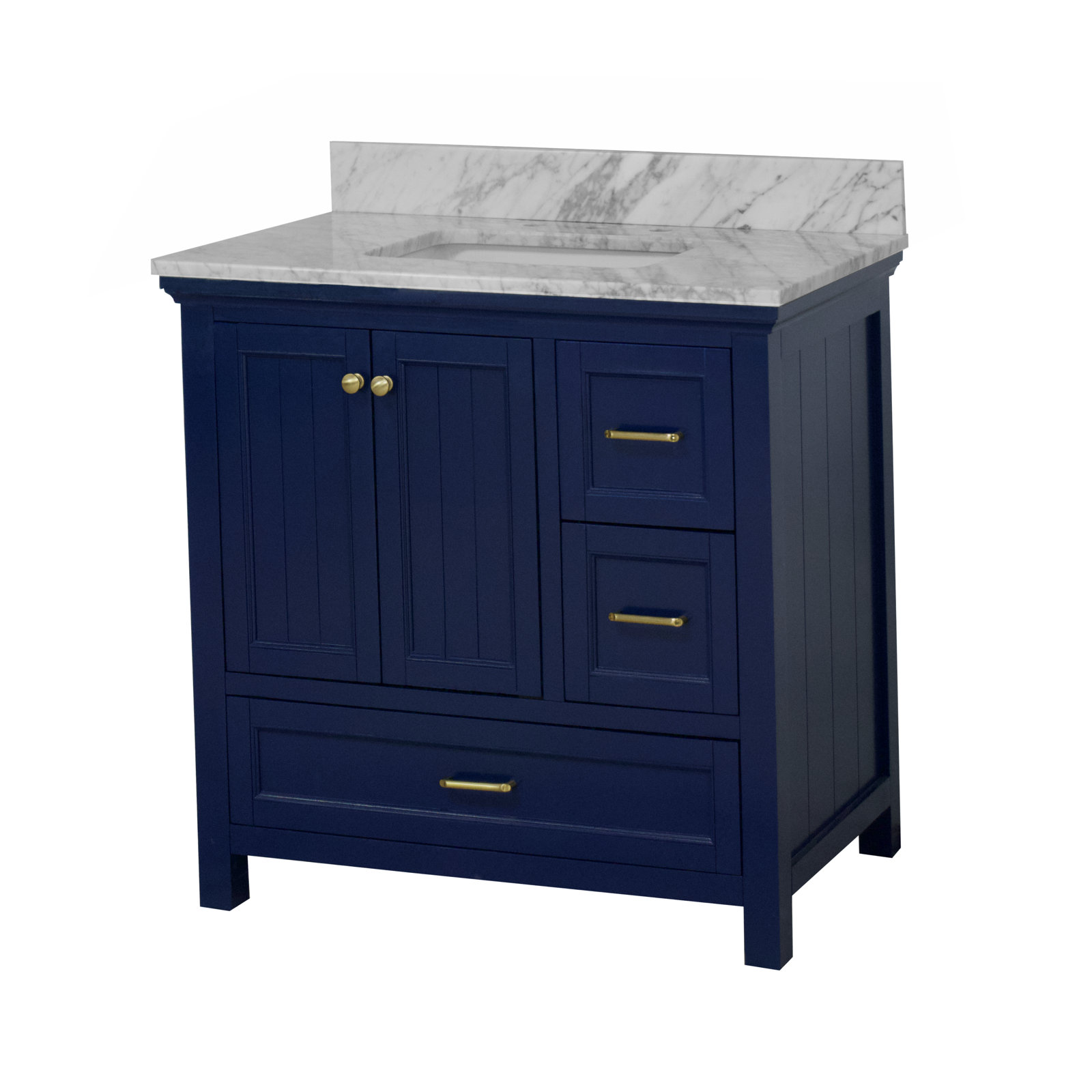 Maven 36'' Single Bathroom Vanity, Royal Blue