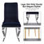 Chaise parsons en velours capitonné Anquette