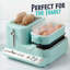 Station de petit-déjeuner Nostalgia Retro 3-en-1, turquoise