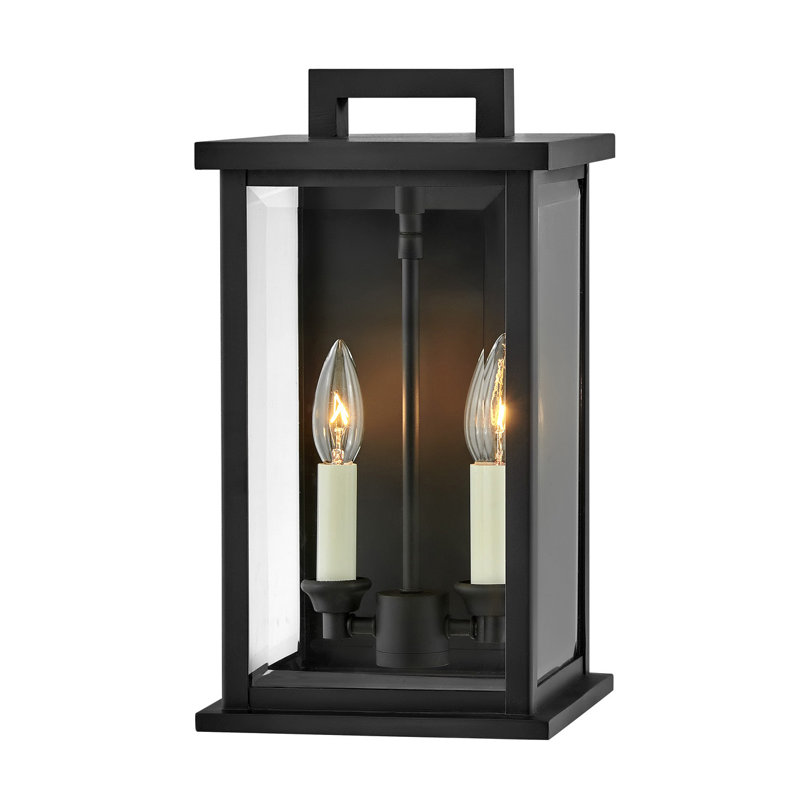 Plafonnier encastré d'extérieur noir Onelia Deonte, H 14,25 po x l 7,75 po x P 7,75 po