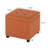 17.3" Square Storage Ottoman With Tufted Top-184576391