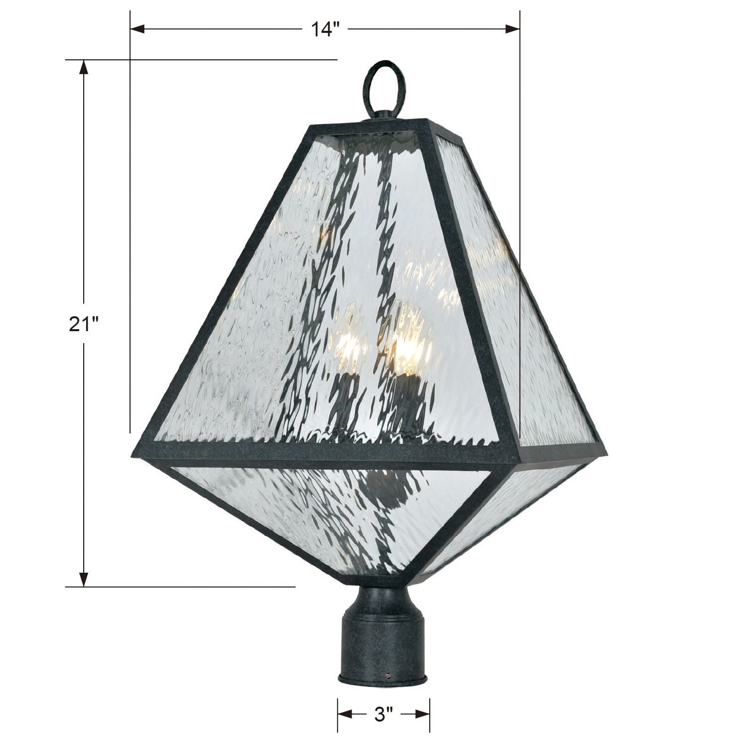 Maribel 1-Light Outdoor Lantern Head, 15.5'' H x 8'' W