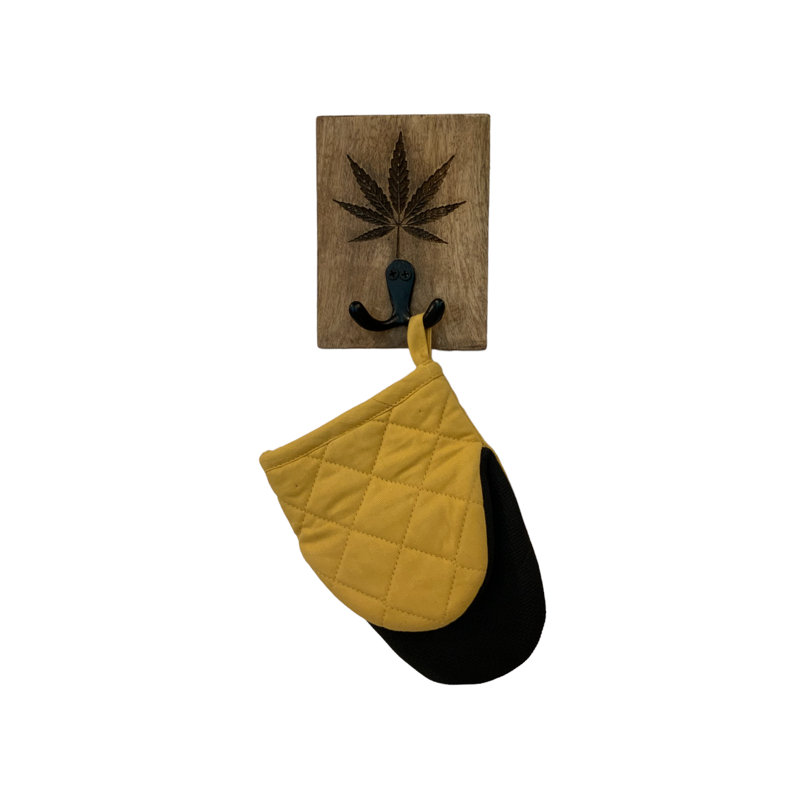 Cannabis Square Wall Hook - Natural