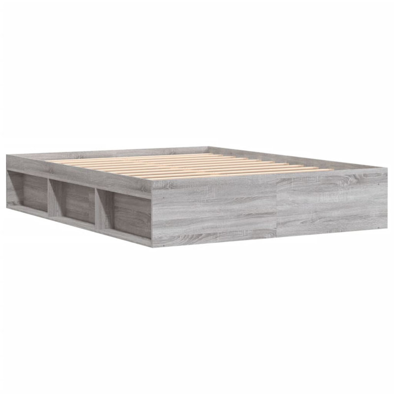 Afriani Storage Bed, Black, European Kingsize (160 x 200cm)