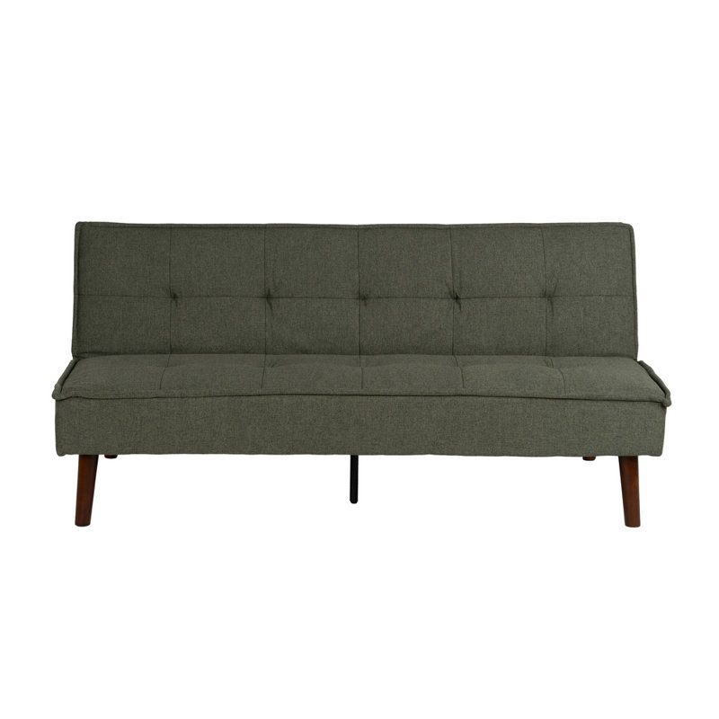Mykonos 3 Seater Chenille Sofa Bed, Green