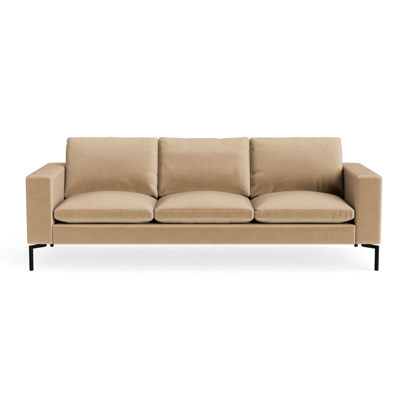 MTO - The New Standard Sofa, 32" H x 92" W x 35" D, Camel Velvet
