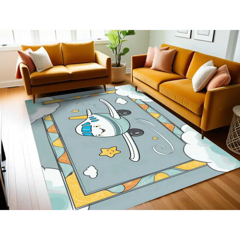 Tapis pour enfants East Urban Home, Rectangulaire 8 pi x 12 pi