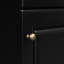 Meuble-lavabo de 20 po avec lavabo, noir. Armoire. Surface du bassin en céramique. Tablette de porte et tablette réglable. Lavabo noir silencieux. Conception pratique de l'armoire. Lavabo, lisse et hygiénique.-1641230349