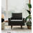 Statura 32" Mid-Century Square Arm Accent Chair, Sofa Chair, Black-1025096270