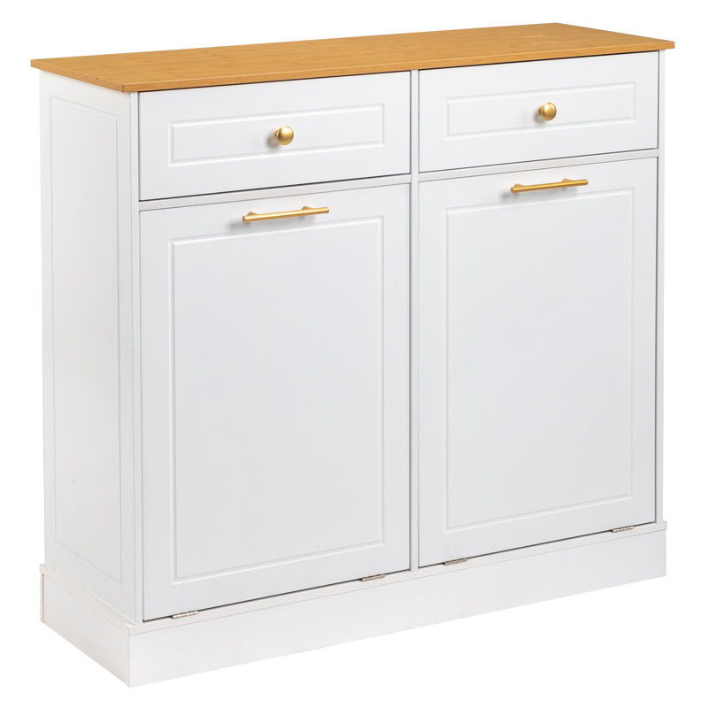 Poubelle en bois manufacturé 10 gallons