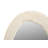 Paper Mache Off-White Round Mirror
