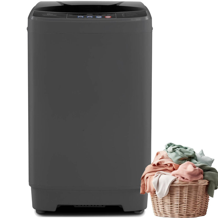 Delia 2.1 Cubic Feet cu. ft. High Efficiency Portable Washer in White/Black