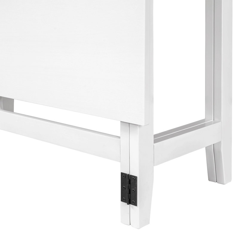 Table de salle à manger extensible Farmhouse, Blanc