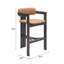 Tabouret de bar Shaili - brun